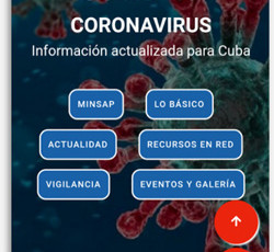 Está disponible aplicación de Infomed sobre el Coronavirus