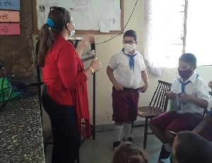 Joven Club Pinar del Rio activo en el trabajo con niños con discapacidad visual.