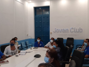 Asamblea de representantes en Joven Club