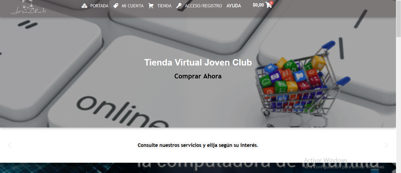 Tienda Virtual, nueva opción para comprar servicios de Joven Club en Pinar del Río