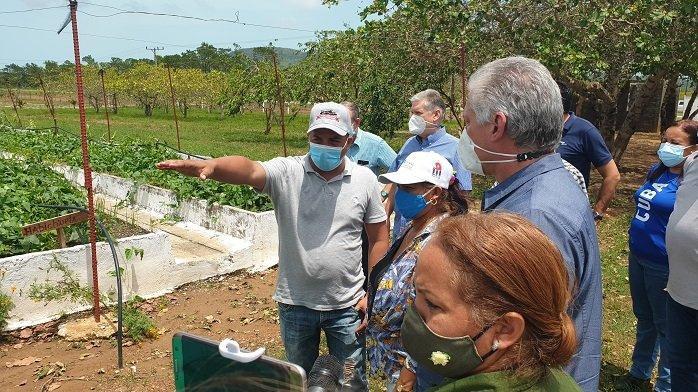 Llega Díaz-Canel a Isla de la Juventud para evaluar daños provocados por el huracán Ida