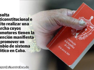 Trabajadores de Joven Club rechazan las acciones desestabilizadoras promovidas por el Imperio contra Cuba.