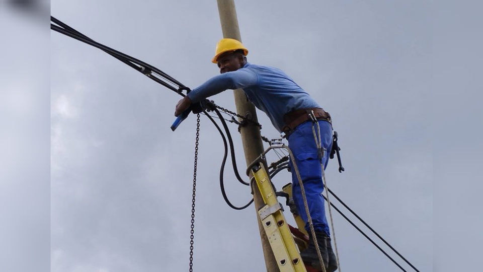 Actualmente apoyan las labores de recuperación 325 trabajadores de otras provincias y 129 de Pinar del Río, distribuidos en brigadas de línea, de cable, de poda, entre otras especialidades. POR: Dainarys Campos Montesino, periódico provincial Guerrillero (Pinar del Río).