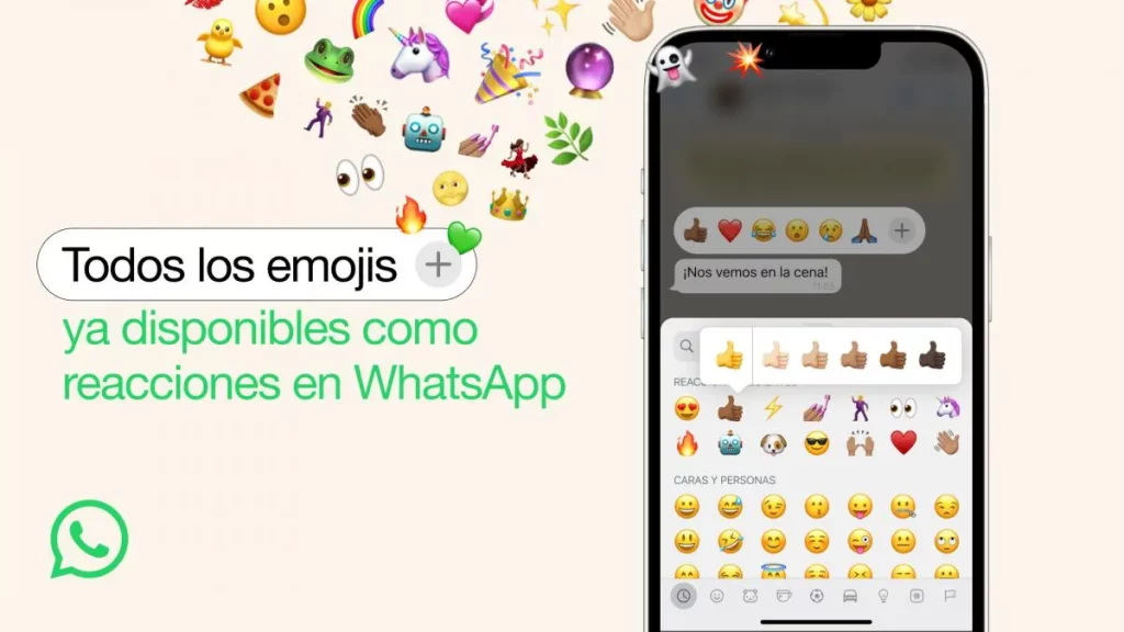 Llegan cambios a las nuevas reacciones de WhatsApp