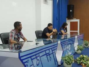 Reunion del Director General, José Carlos Cruz Sandoval, con trabajadores